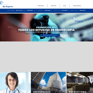 Especialidades MÃ©dicas - Hospital San Ãngel Inn - Ciudad de MÃ©xico
