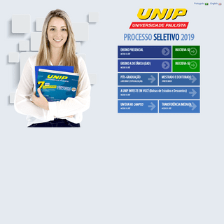 Universidade Paulista - UNIP | UNIP é Excelência - Processo Seletivo 2019