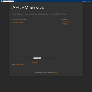 A complete backup of afupmaovivo.blogspot.com