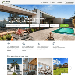 Stayz.com.au | Book your holiday home: apartments, resorts, villas & more