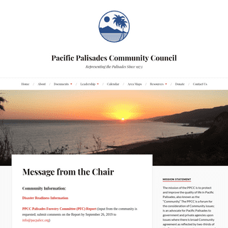 Pacific Palisades Community Council – Representing the Palisades Since 1973