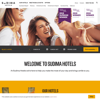 Welcome to Sudima Hotels - Sudima Hotels