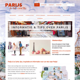 Parijs à la Carte - Tips, informatie, inspiratie en uitjes over Parijs!