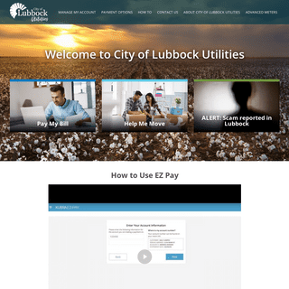 Homepage - City of Lubbock Utilities
