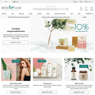 Il Tuo Shop di Cosmesi Ecobio - Ecco Verde Shop Online