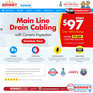 Home Services in Sacramento | Bonney Plumbing, Heating & Air