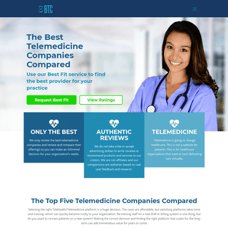Ratings & Best Fit Tool For Telemedicine, Telehealth, and Patient Intake | Best Telemedicine