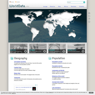 Worlddata: The world in numbers