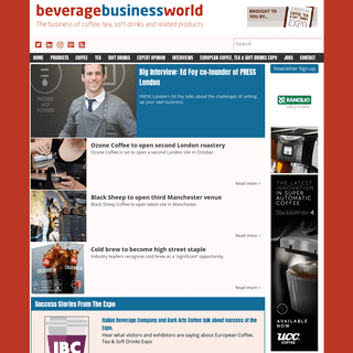 Welcome to Beverage Business News - Beverage Business World