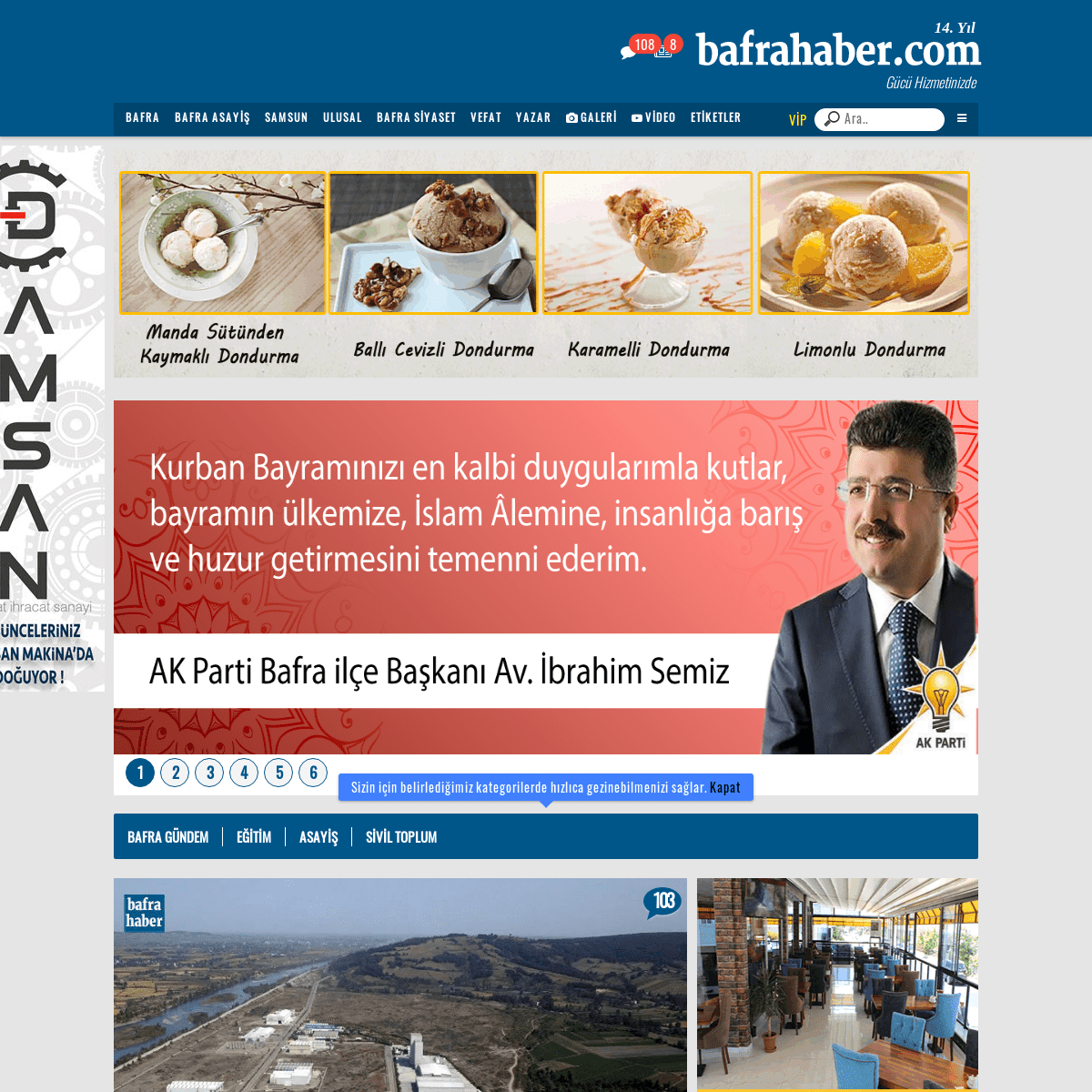 BAFRAHABER.COM - Bafra'nın açılış sayfası