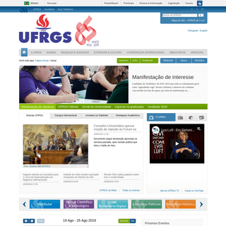Inicial — UFRGS | Universidade Federal do Rio Grande do Sul