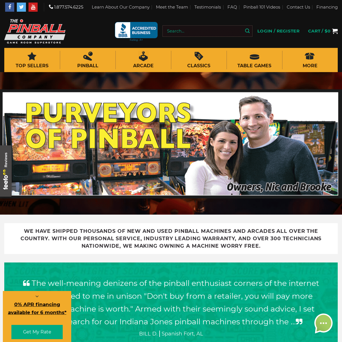 Pinball Machines, Arcades Games, and More -| ThePinballCompany