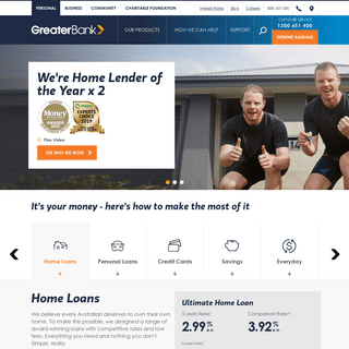 Greater Bank - home loans, mortgages, credit cards | Greater Bank Limited