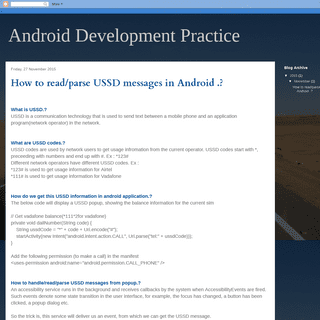 Android Development Practice