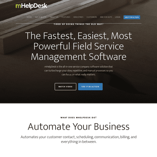 Best Field Service Management Software & Mobile App - mHelpDesk