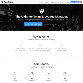 BenchApp, the Ultimate Sports Team & League Manager - BenchApp