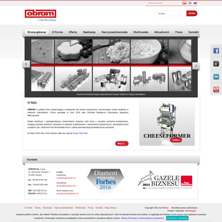 OBRAM : Strona główna - OBRAM S.A. producent urządzeń dla przemysłu spożywczego.
