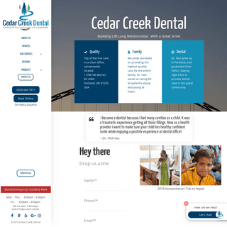 Family Dentistry | Cedar Creek Dental Portland, OR