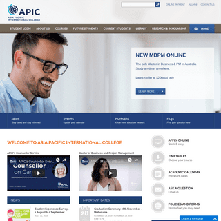 APIC Website | Transforming Future Leaders