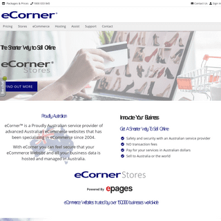 Sell online - eCorner online stores carts and eCommerce platforms