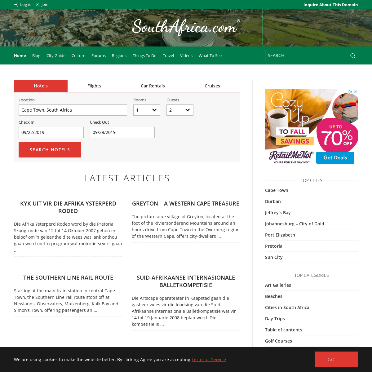 SouthAfrica.com - Hotel, Travel and Tour Guide