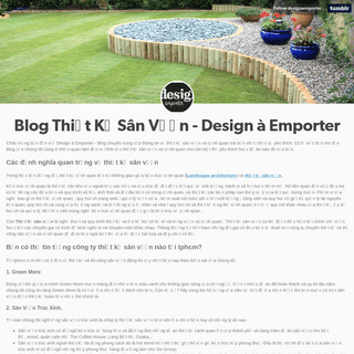 Blog Thiết Kế Sân Vườn - Design à Emporter