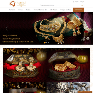 Imitation jewellery manufacturers, fashion artificial jewellery wholesale suppliers in India, USA, UK - Kanhai jewels