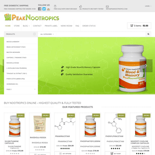 Nootropics | Brain Boosting Supplements | Buy Nootropics Online - Peak Nootropics