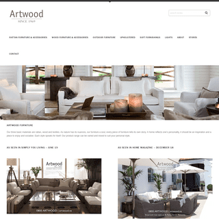 Artwood | Wood Furniture - Rattan / Outdoor Furniture