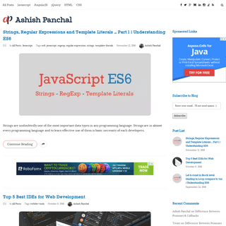 Ashish Panchal – Web, UI & Front-end Developer