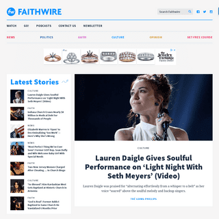 A complete backup of faithwire.com
