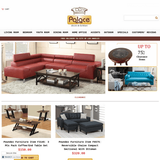 Palace Decorators Quality Discount Furniture Sofa, Beds Los Angeles