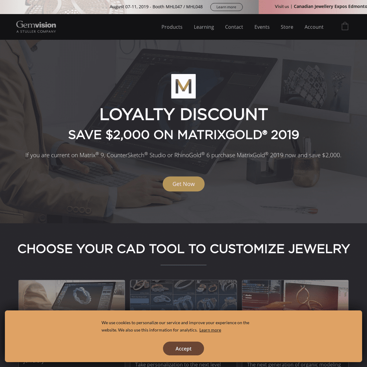 Gemvision | 3D Jewelry Design Software - MatrixGold, CounterSketch, Clayoo