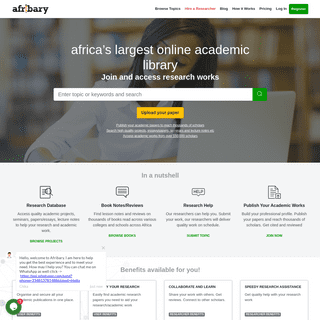 Afribary: Online Library for Academic Research Papers