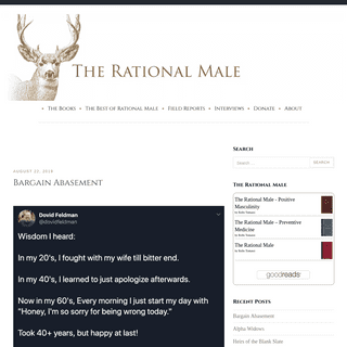 A complete backup of therationalmale.com
