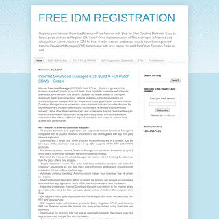 FREE IDM REGISTRATION