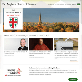 A complete backup of anglican.ca