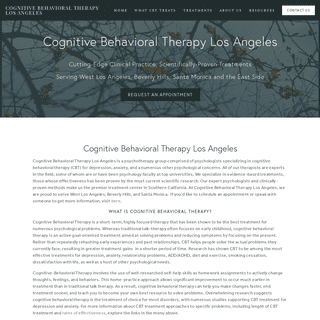 Cognitive Behavioral Therapy Los Angeles