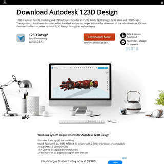 123D Design - Free Archived Download