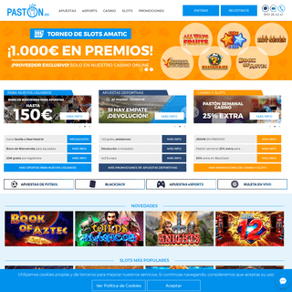 PASTÓN.es - Apuestas Deportivas, eSports, Casino Online y Slots