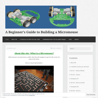 A complete backup of micromouseguideforbeginners.wordpress.com