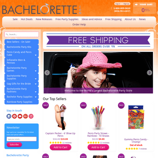 Bachelorette Party Supplies at Bachelorette.com