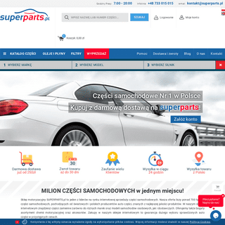 Części samochodowe Nr 1 w Polsce ▶ superparts.pl sklep motoryzacyjny online