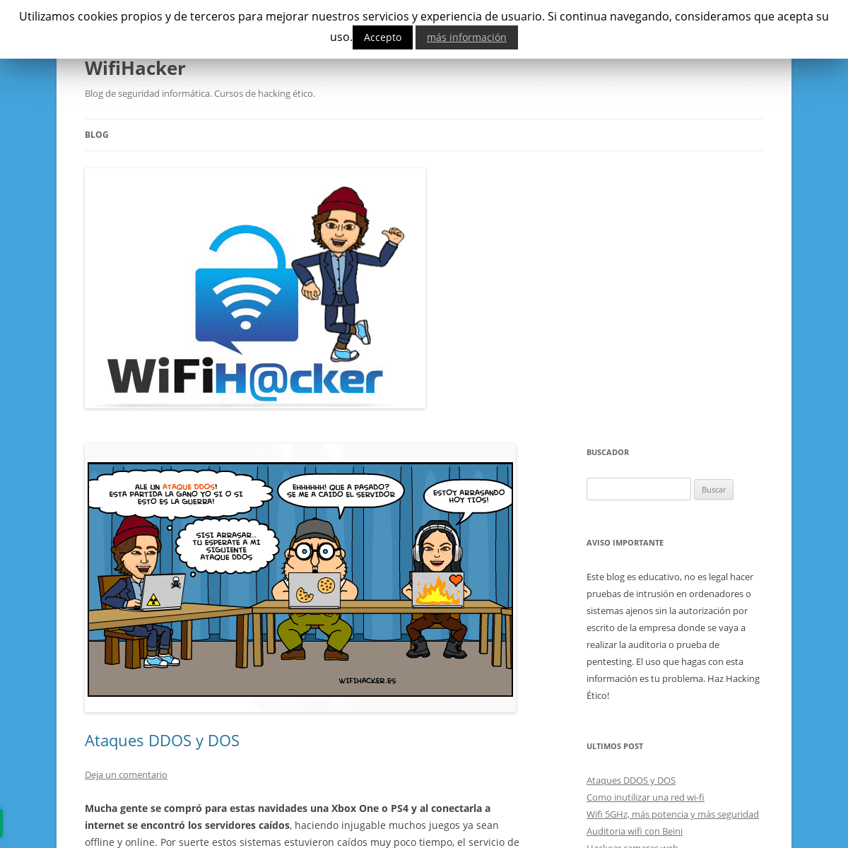WifiHacker - Blog de seguridad informática. Cursos de hacking ético.