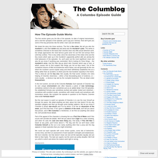 The Columblog | A Columbo Episode Guide
