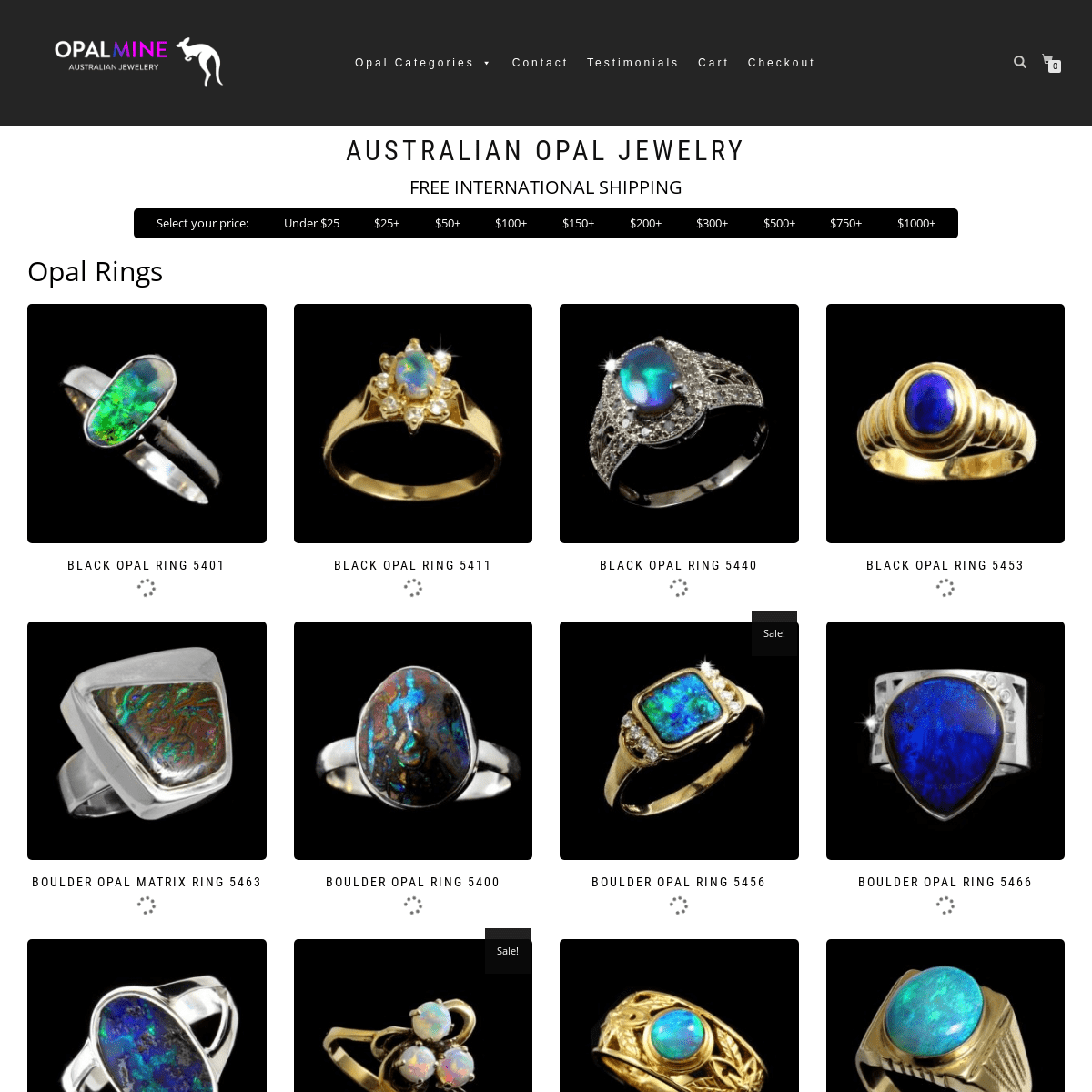 Opal Jewelry, Pendants, Rings, Earrings -Opal Jewelry Store - opal rings, pendants