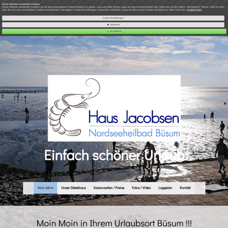 Moin Moin in Ihrem Urlaubsort Büsum !!! - haus-jacobsen-buesums Webseite!