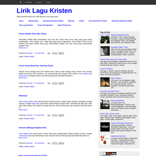 A complete backup of lirik-lagu-kristen.blogspot.com