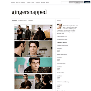 A complete backup of gingersnapwolves.tumblr.com