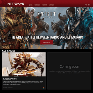 NTTGame Portal â€“ Free to Play Online Games Portal - Home